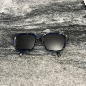 Warby Parker Leland sunglasses in tortoise blue/blue